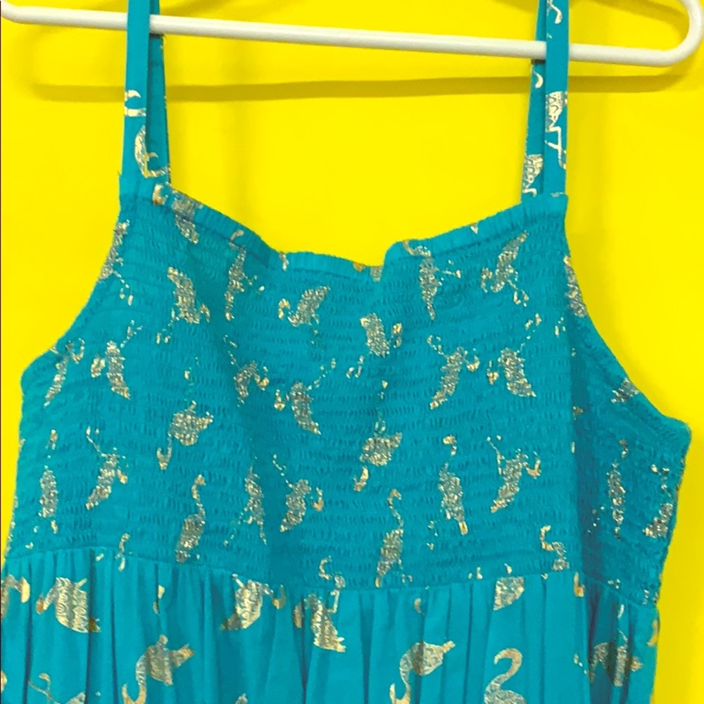 Monsoon Turquoise/gold romper